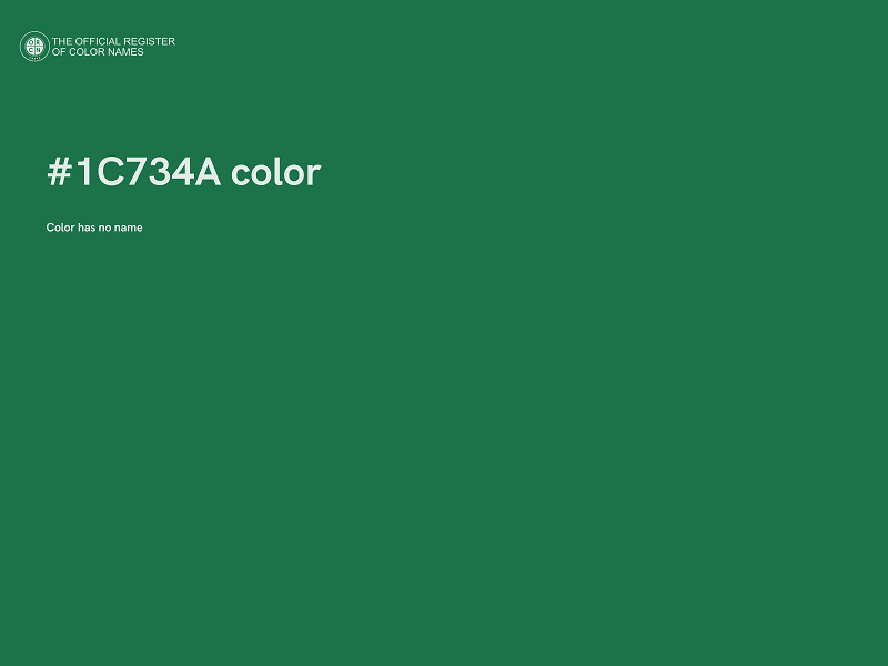 #1C734A color image