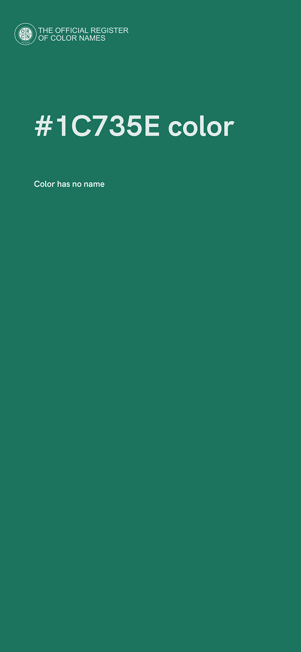 #1C735E color image