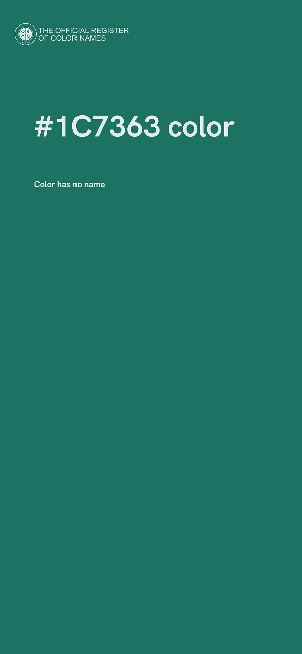 #1C7363 color image