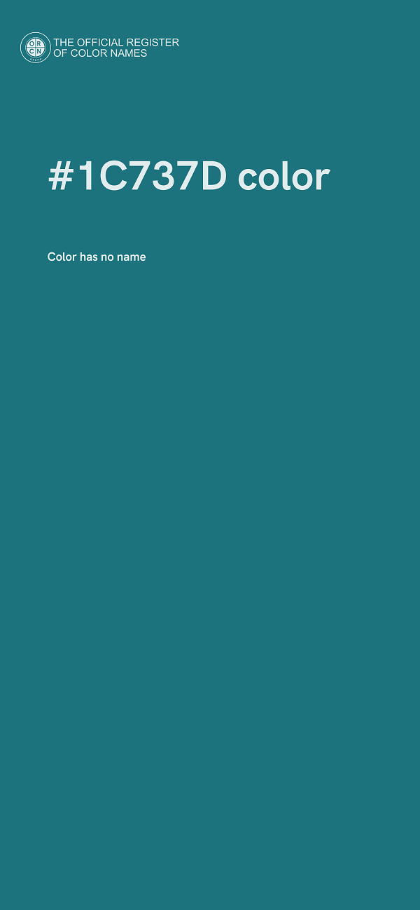 #1C737D color image