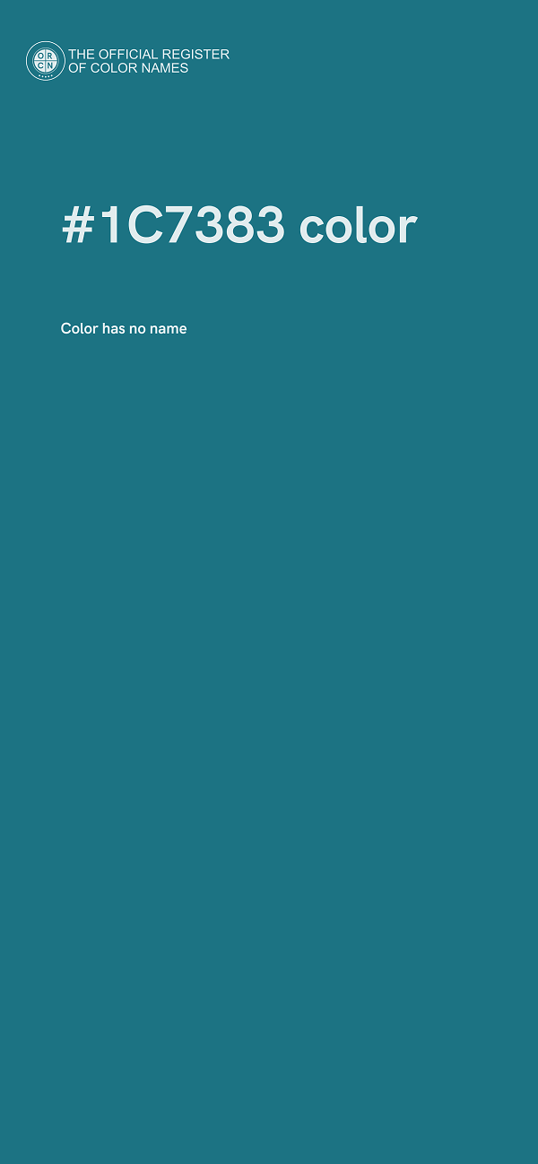 #1C7383 color image