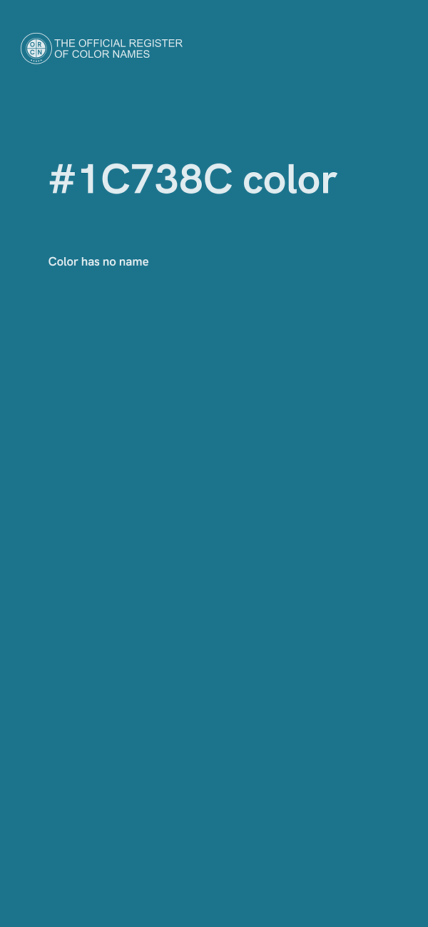 #1C738C color image