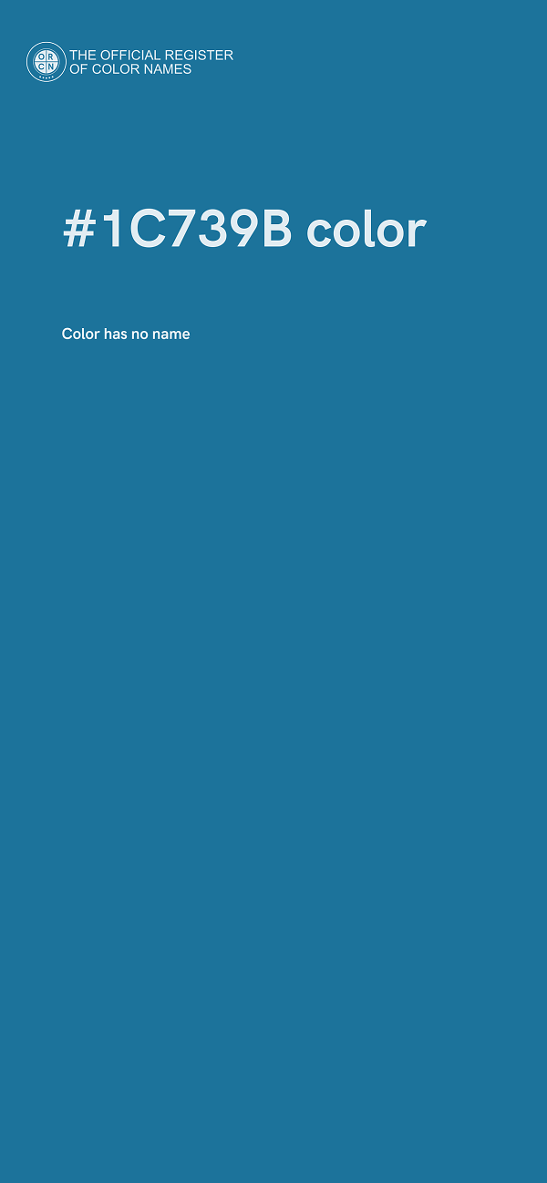 #1C739B color image