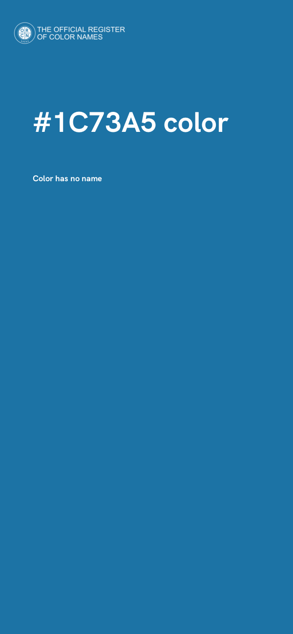 #1C73A5 color image