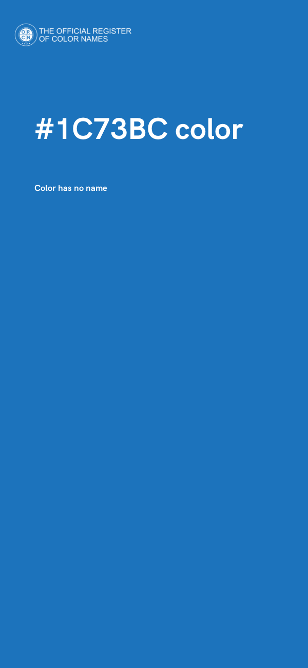 #1C73BC color image