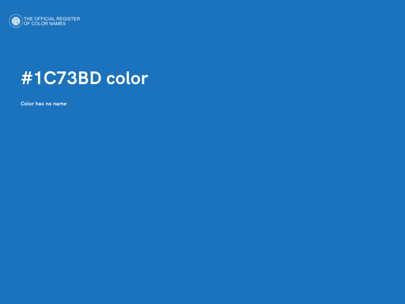#1C73BD color image