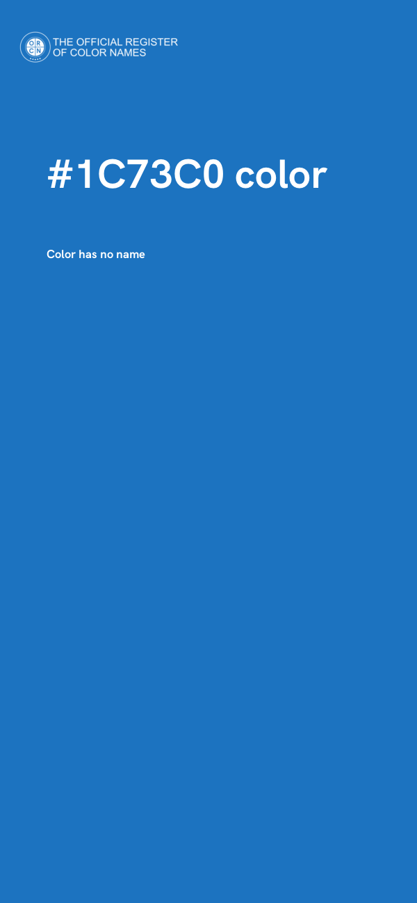 #1C73C0 color image