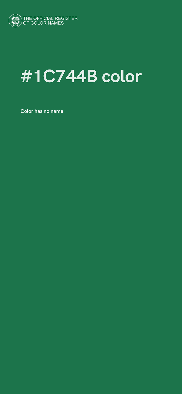 #1C744B color image