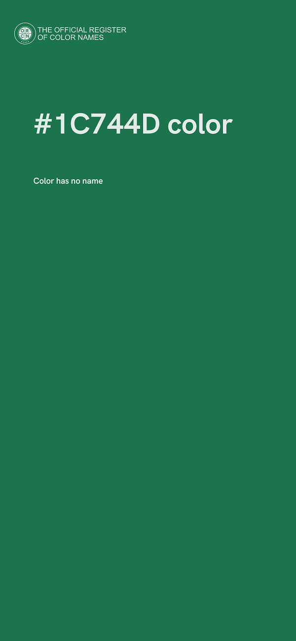 #1C744D color image
