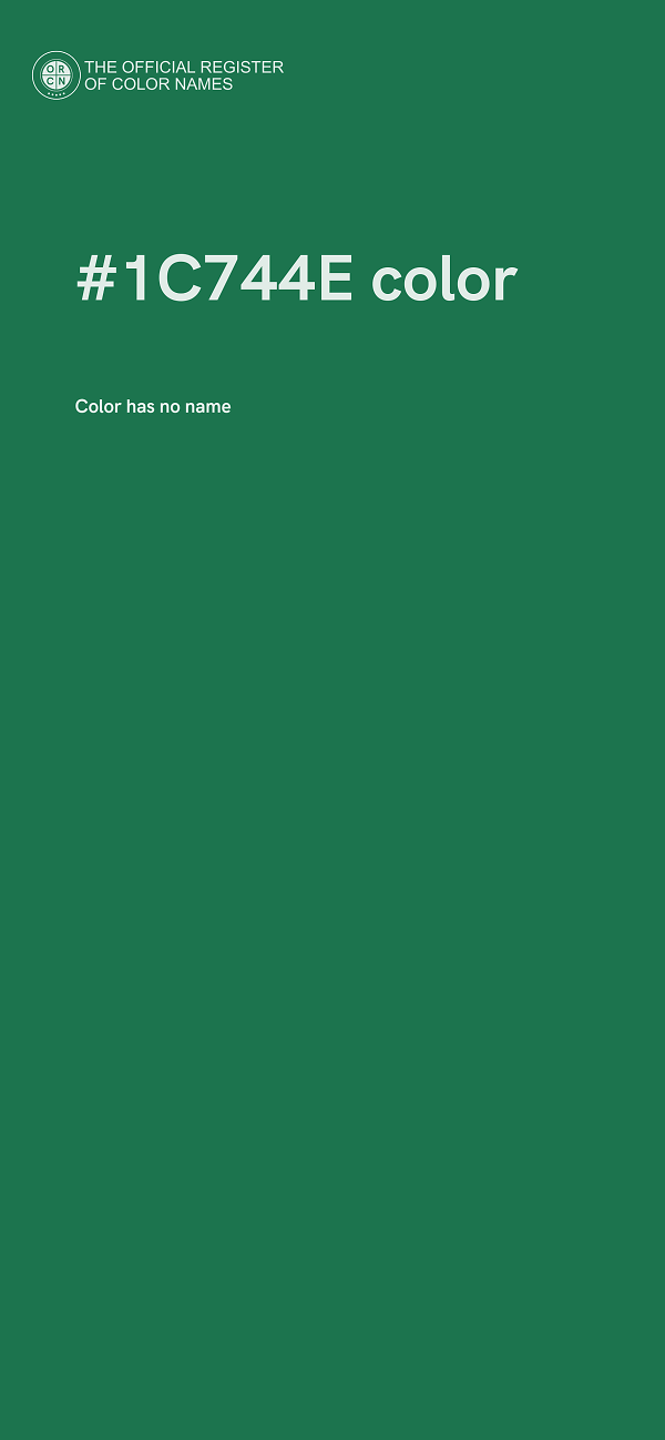 #1C744E color image