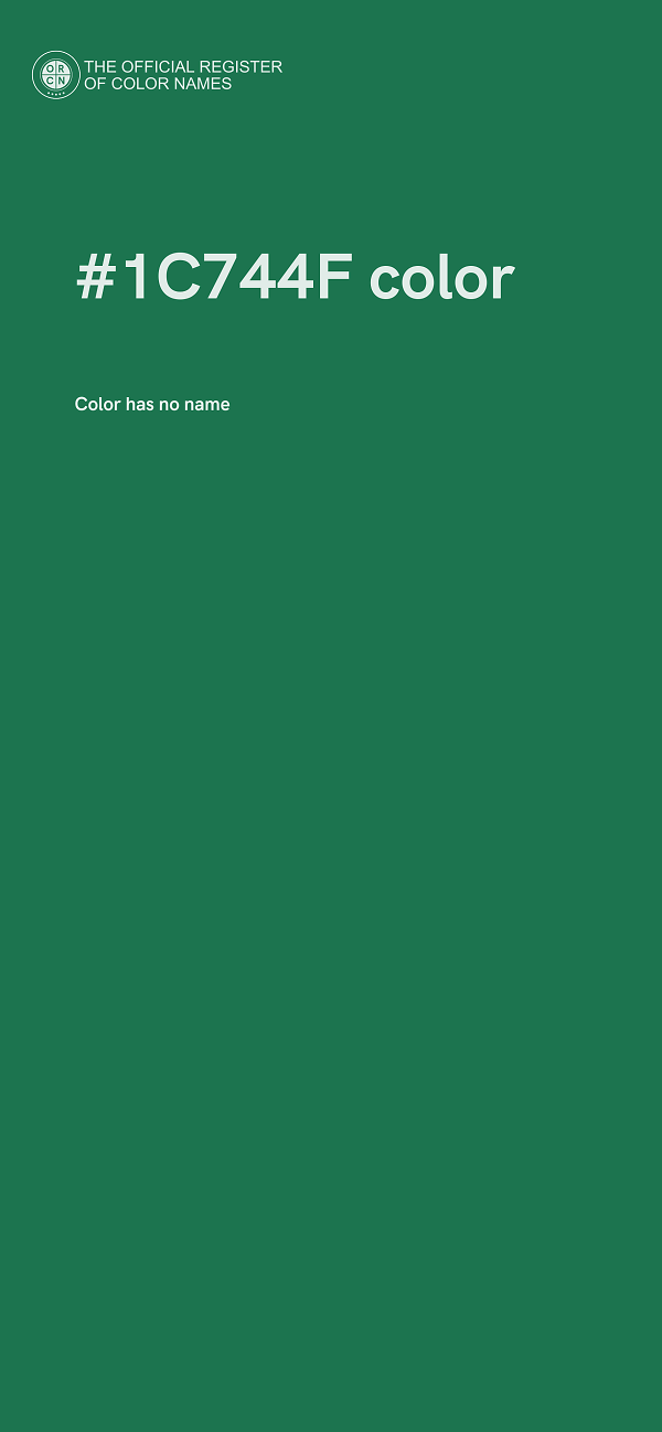 #1C744F color image