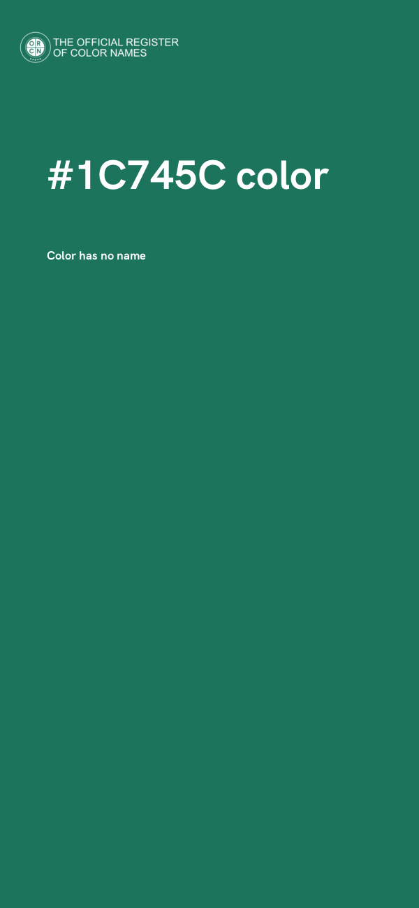 #1C745C color image