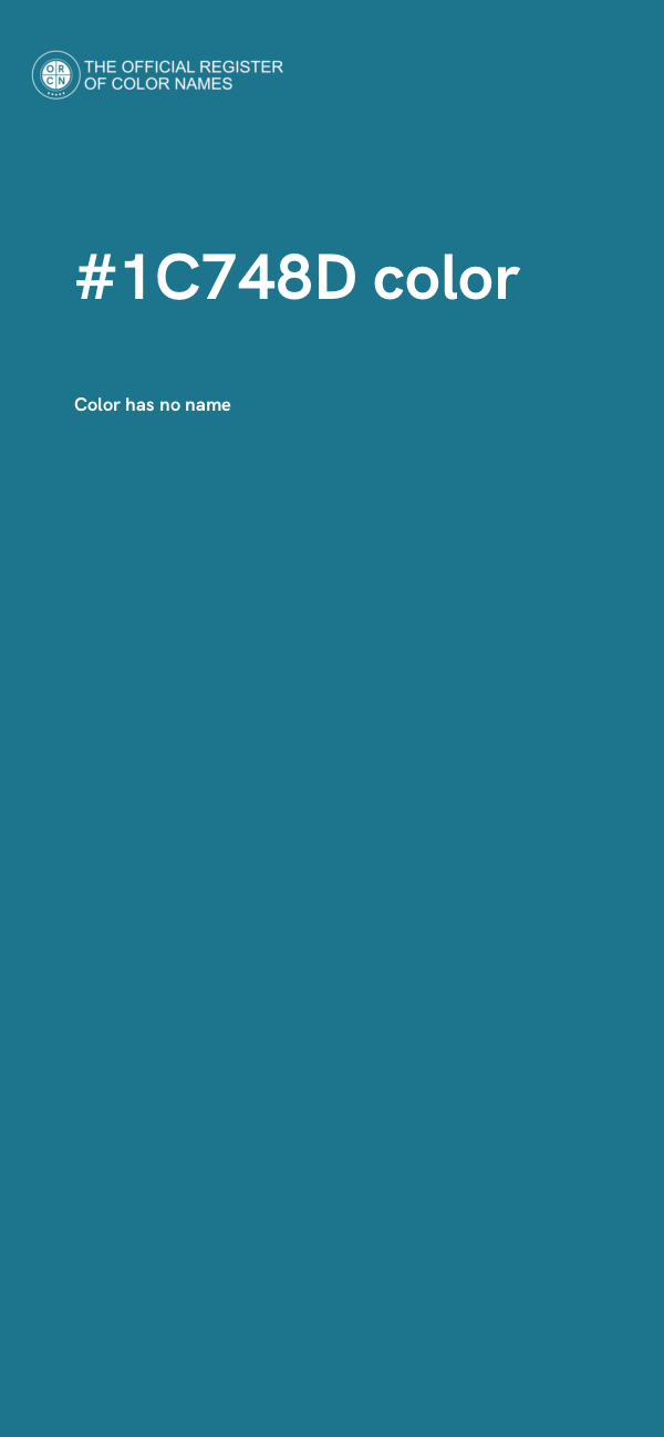 #1C748D color image