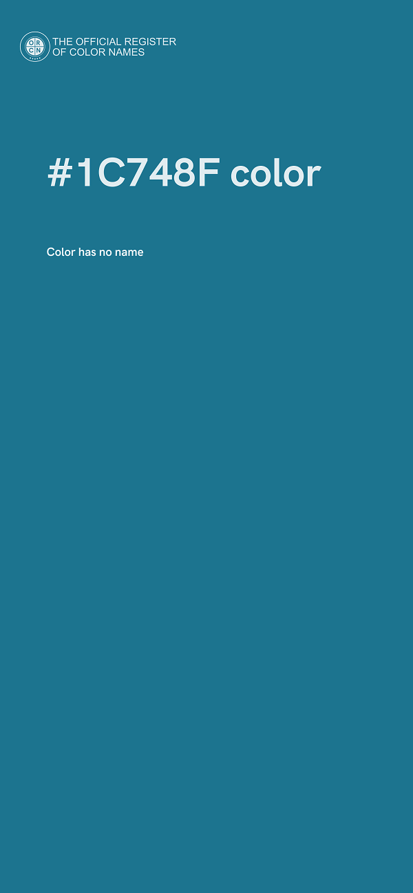 #1C748F color image
