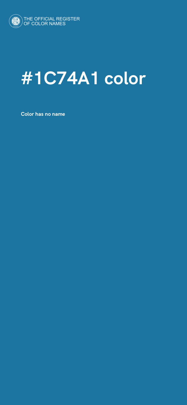 #1C74A1 color image
