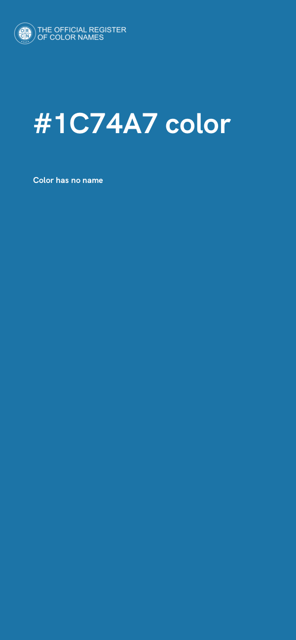 #1C74A7 color image