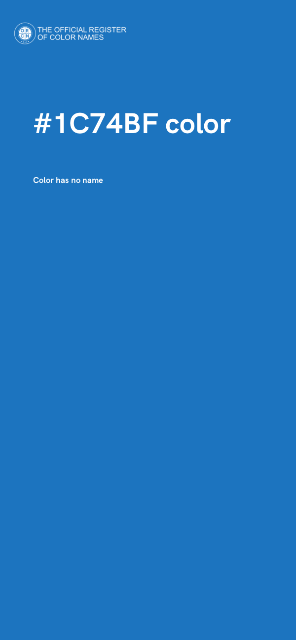 #1C74BF color image