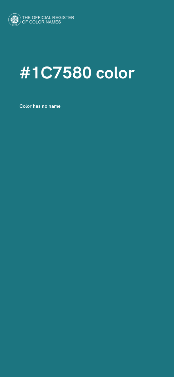 #1C7580 color image