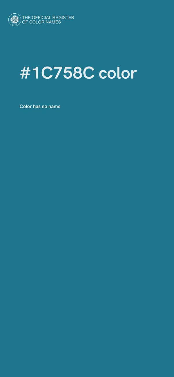 #1C758C color image