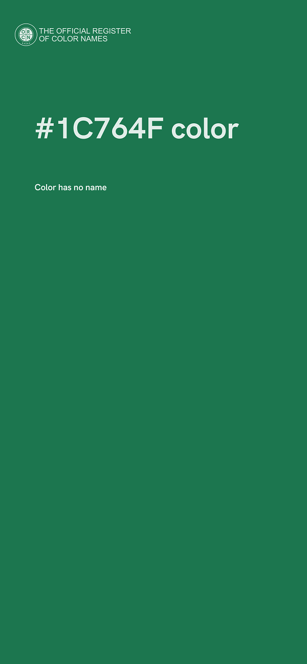 #1C764F color image