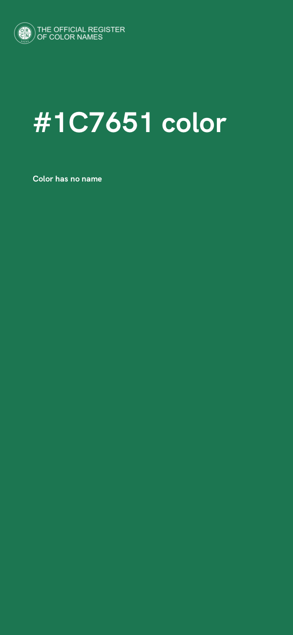 #1C7651 color image