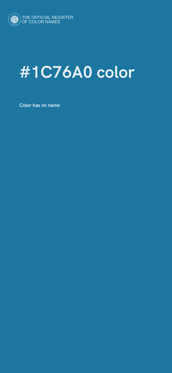 #1C76A0 color image