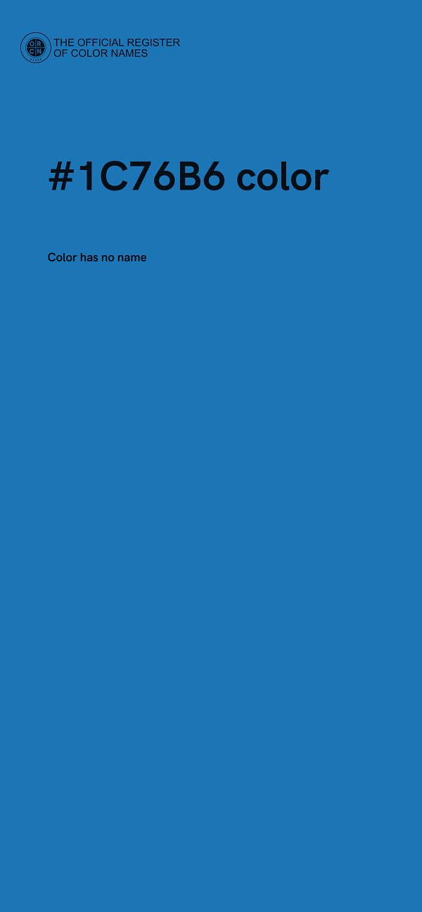 #1C76B6 color image