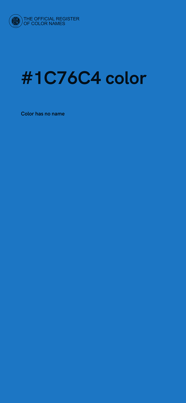 #1C76C4 color image