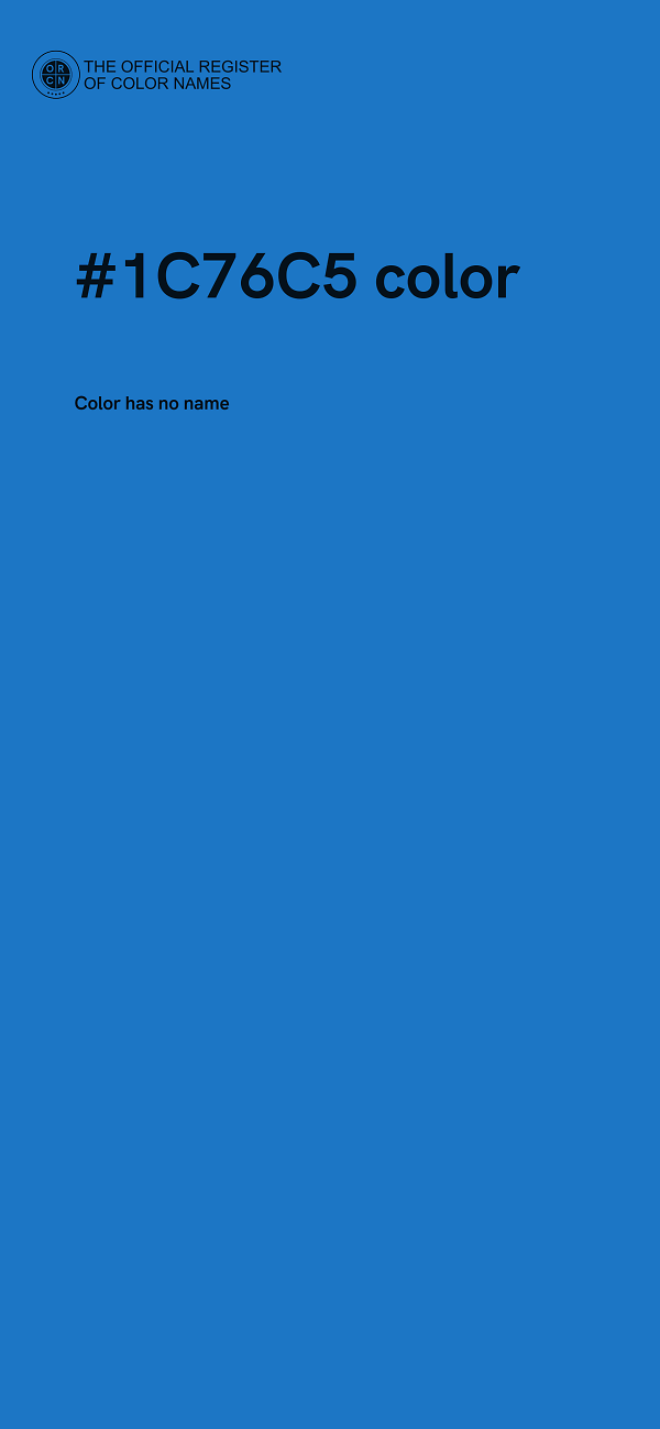 #1C76C5 color image