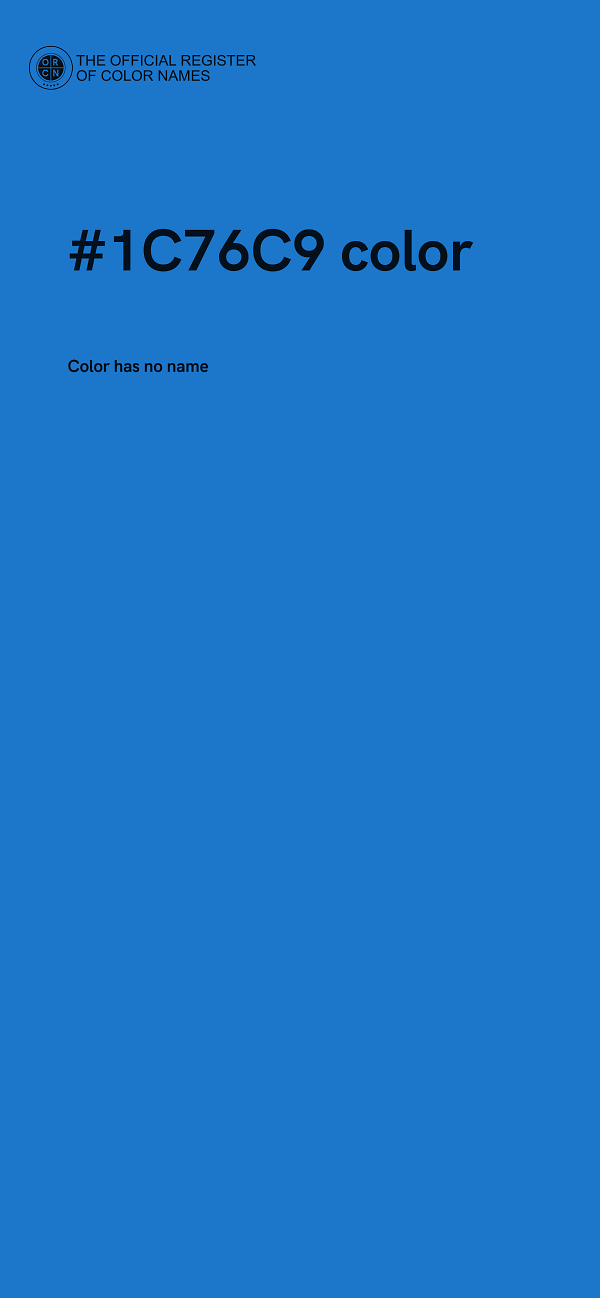 #1C76C9 color image