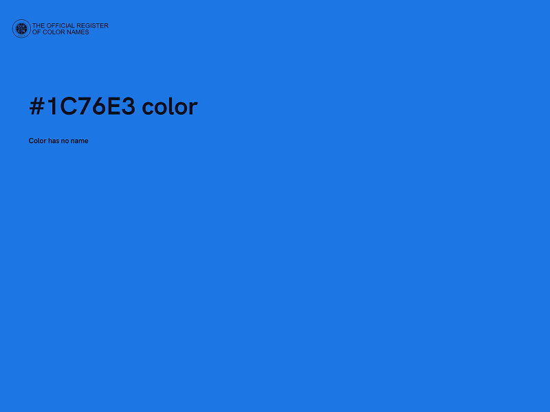 #1C76E3 color image