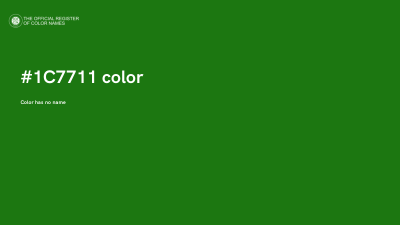 #1C7711 color image