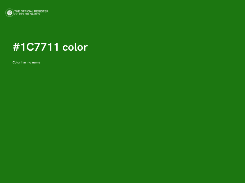 #1C7711 color image