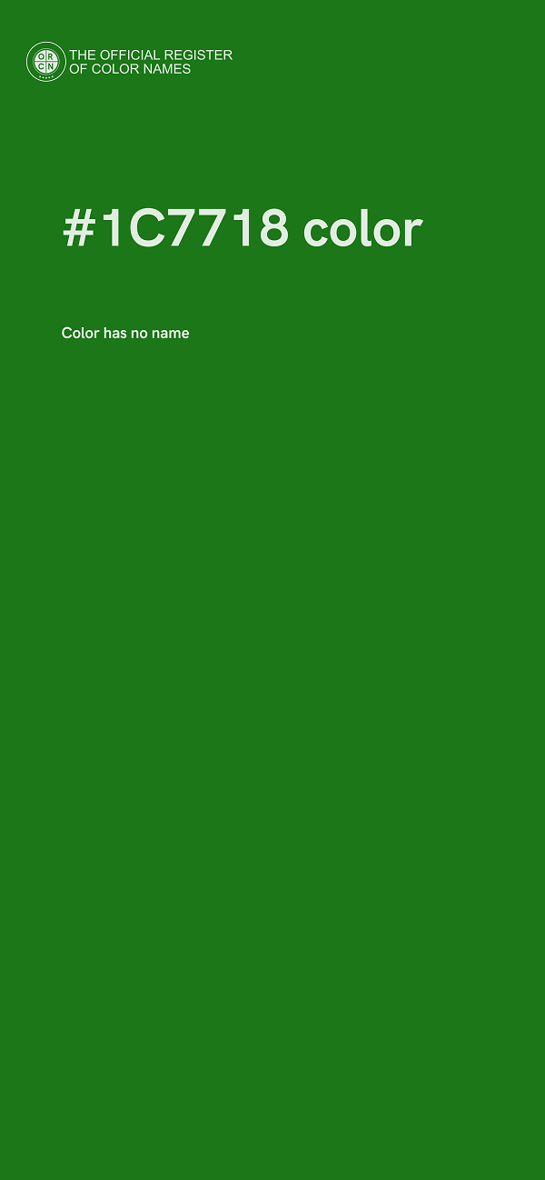 #1C7718 color image