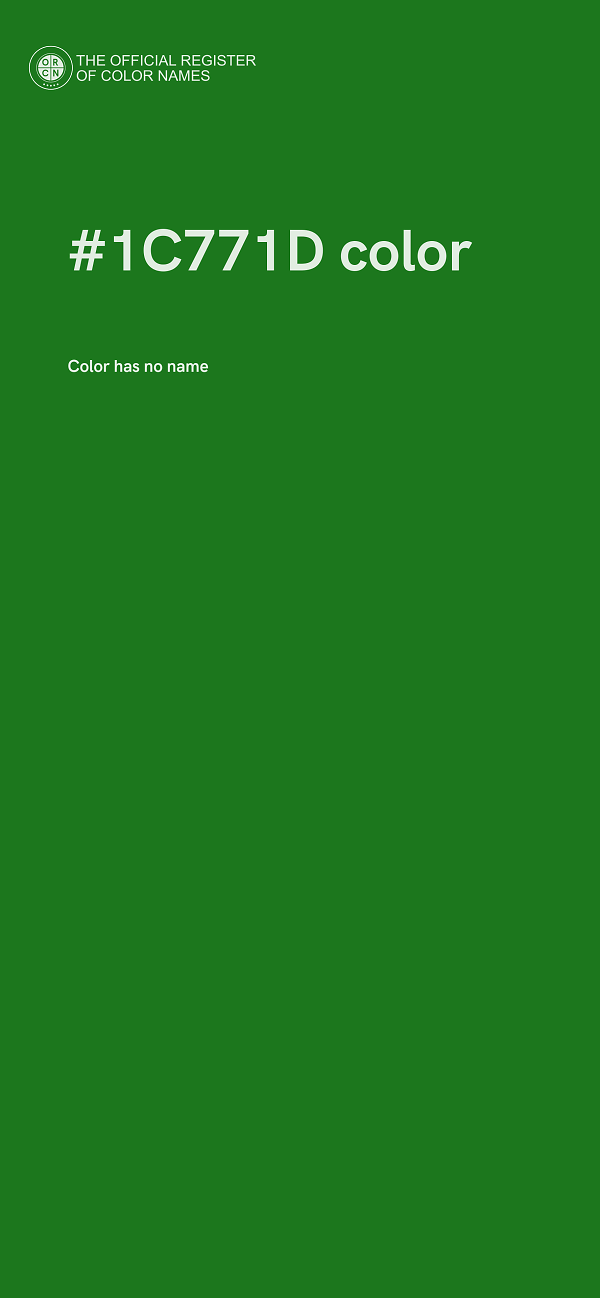 #1C771D color image