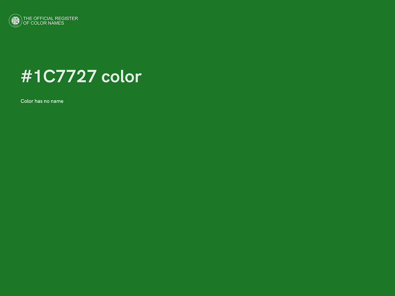 #1C7727 color image