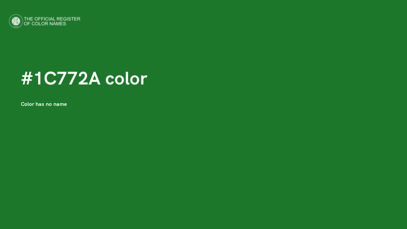 #1C772A color image