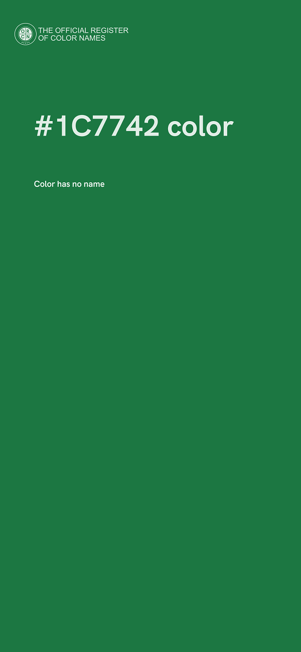 #1C7742 color image