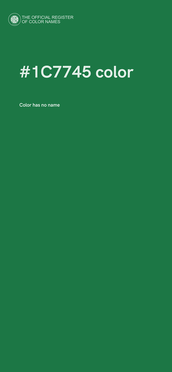 #1C7745 color image