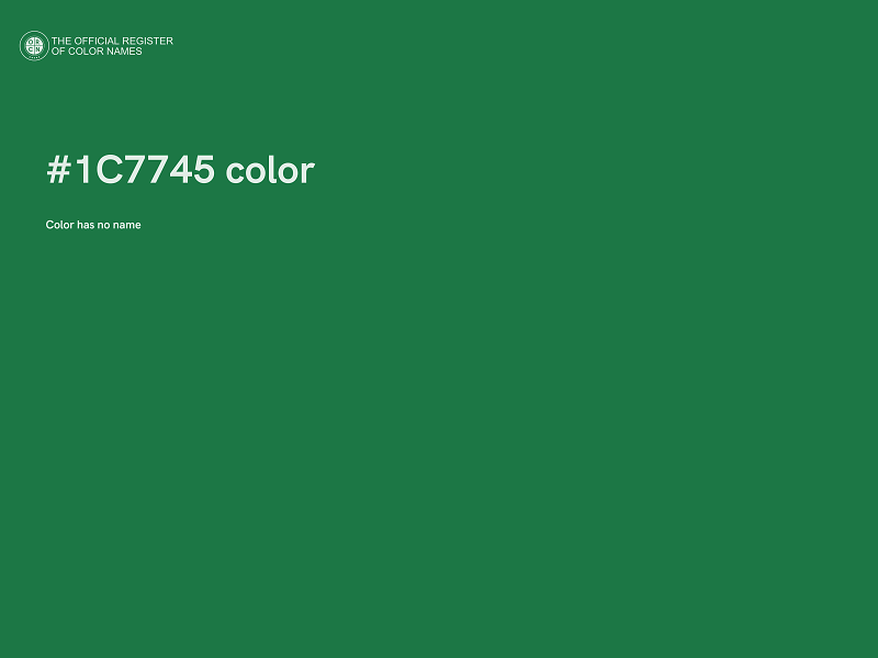 #1C7745 color image