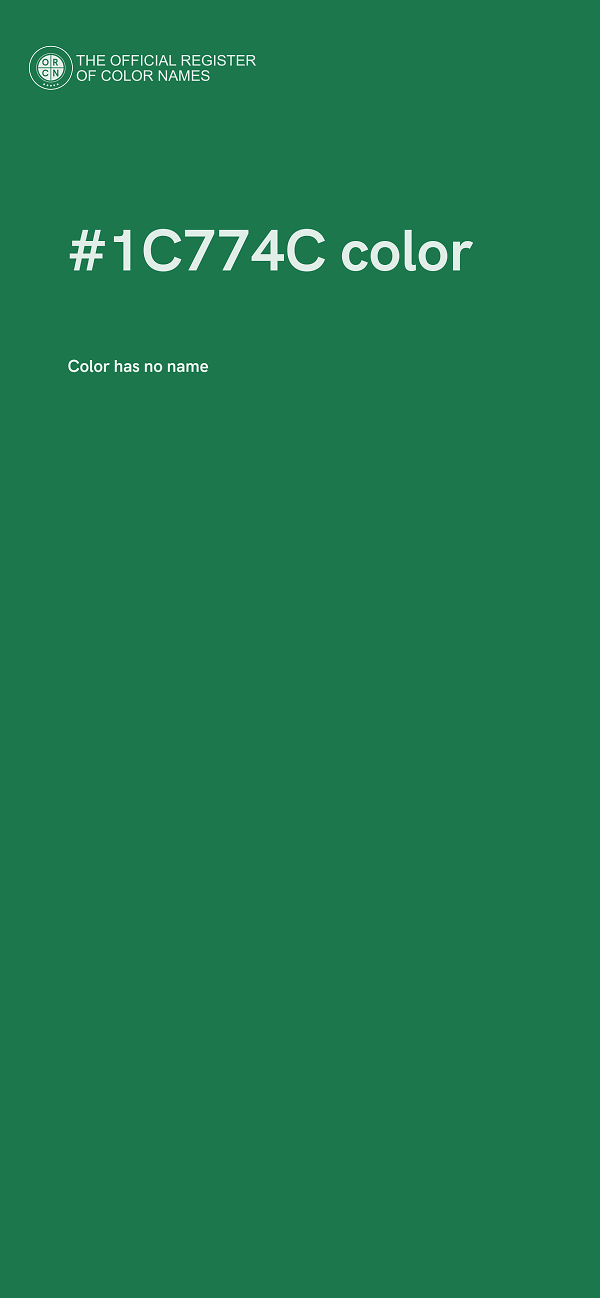 #1C774C color image