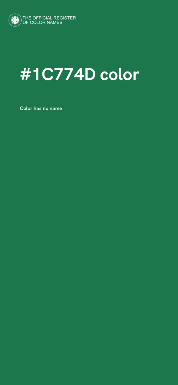 #1C774D color image