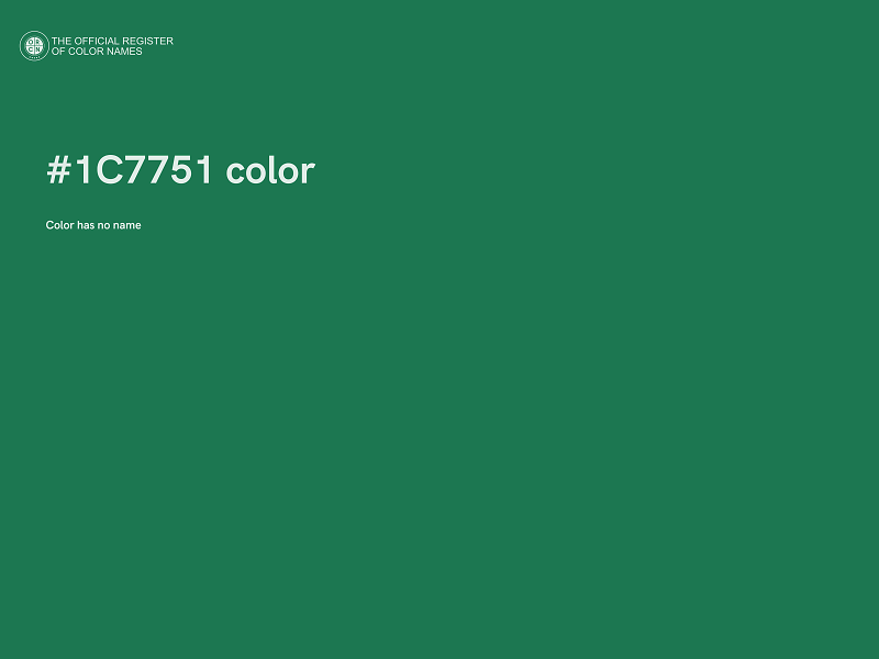 #1C7751 color image