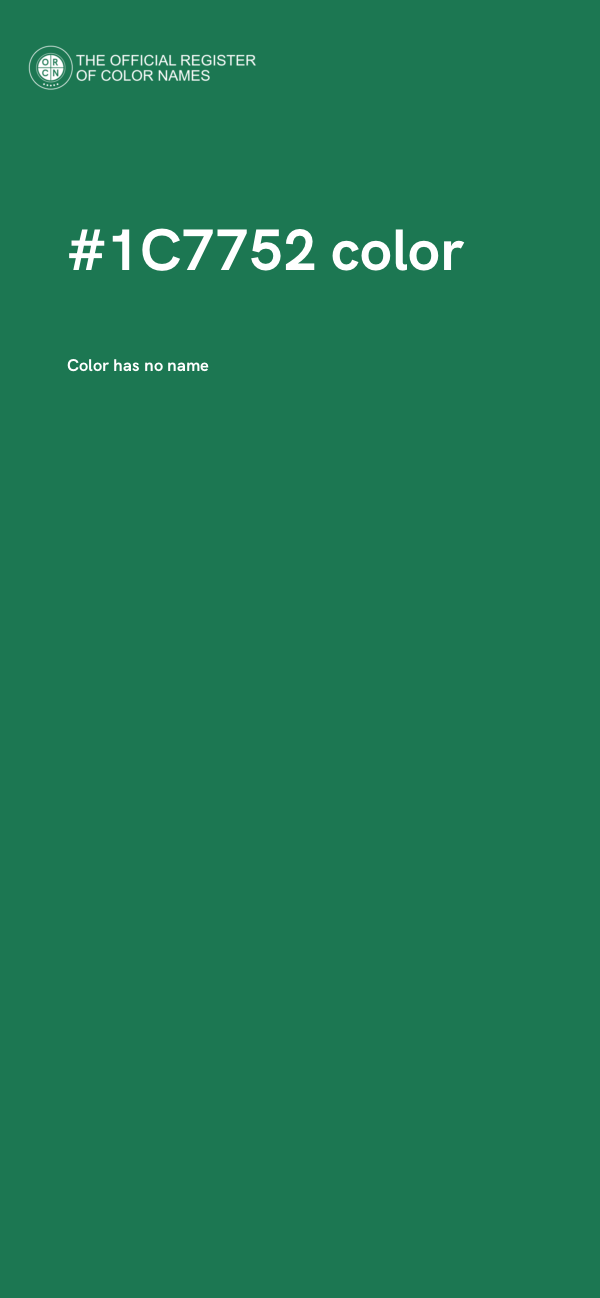 #1C7752 color image