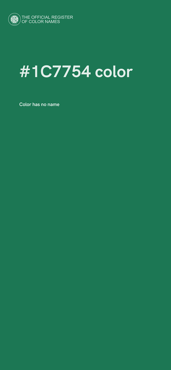 #1C7754 color image