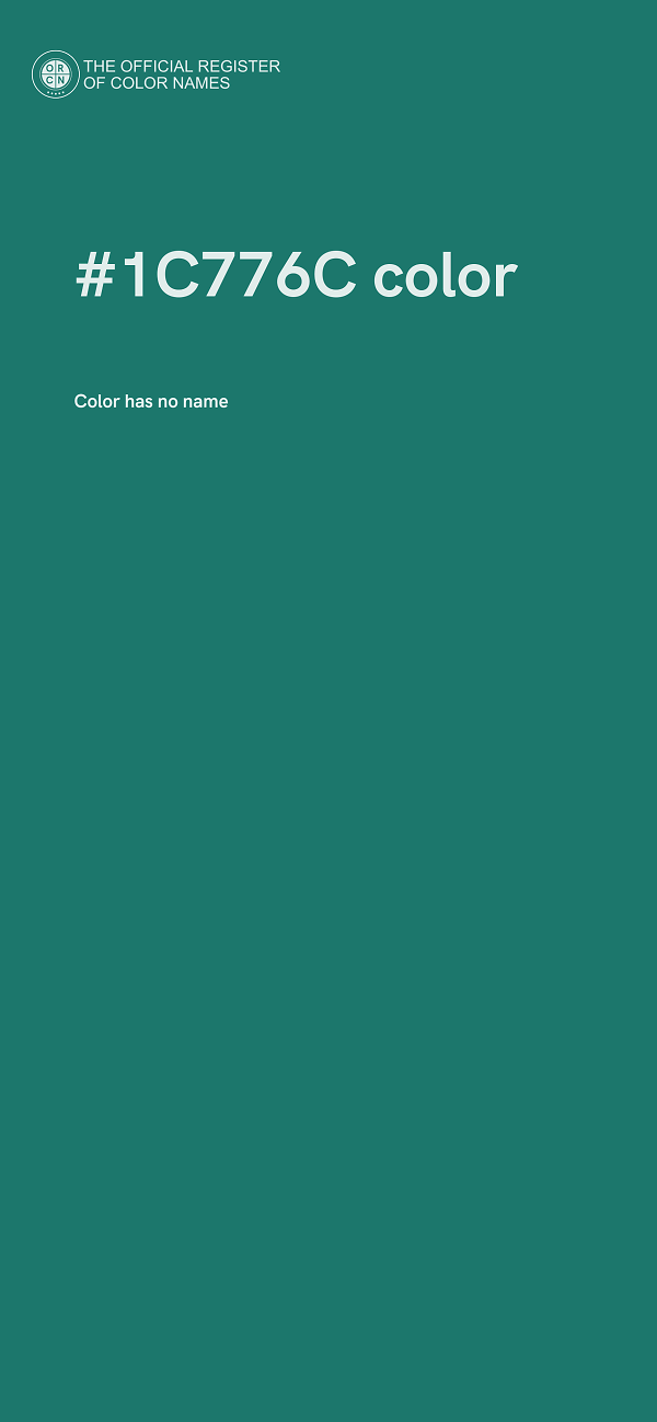 #1C776C color image