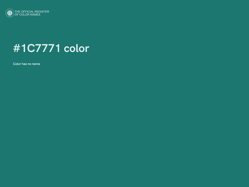 #1C7771 color image