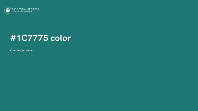 #1C7775 color image