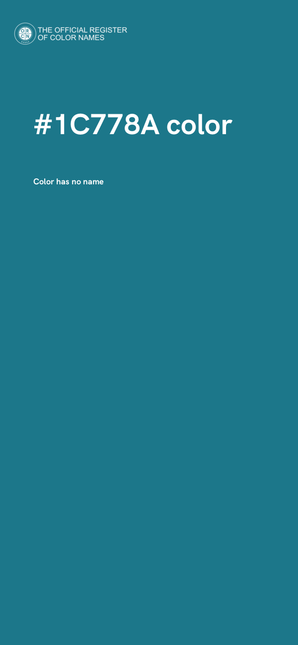 #1C778A color image