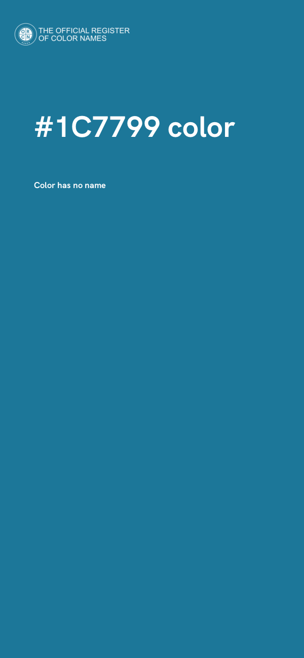 #1C7799 color image